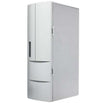 Compact Mini USB Fridge in gray with dual compartments and handle, suitable for cooling beverages and small items via USB connection.
