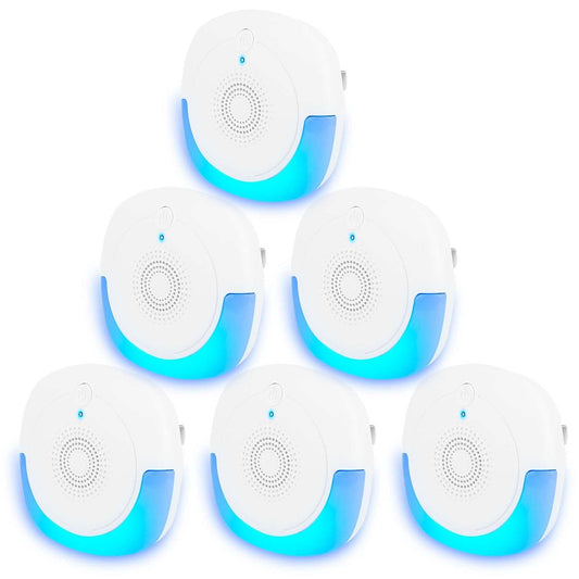 6 Packs Ultrasonic Pest Repellers Plug-In Indoor Pest Control Mouse Repellent Chaser Deterrent For Home Kitchen Office Warehouse Hotel - The Peppermint Room