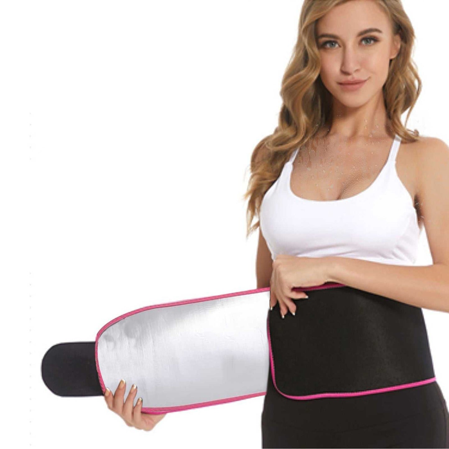 Waist Trimmer Belt Weight Loss Sweat Slim Wrap Fat Burning Straps For Women Men Body Shapper - The Peppermint Room