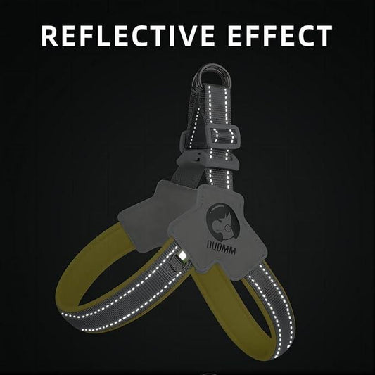 Pet Dog Cat Harness, Pet Harness With LeashSet, Adjustable Puppy Harness ComfortableReflective Easy Control Dog With Leather Leash,.No-Pull No Choke Pet Harness For TrainingWalking - The Peppermint Room