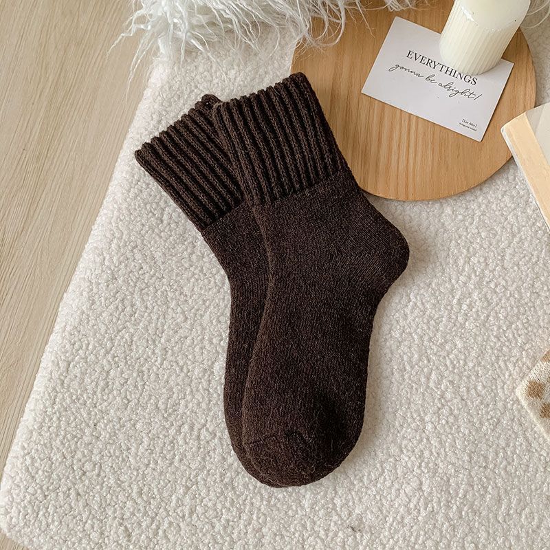 Tube Winter Thickened Maillard Terry Velvt Plush Snow Socks - The Peppermint Room