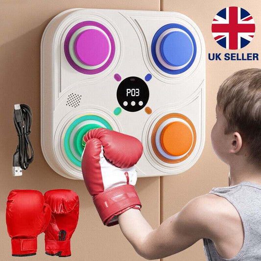 Smart Punching Boxing electronic music machine with Bluetooth and LED for home training