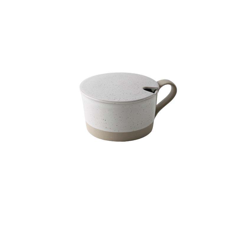 Microwaveable Japanese Stoneware Large Spoon Breakfast Mug - The Peppermint Room
