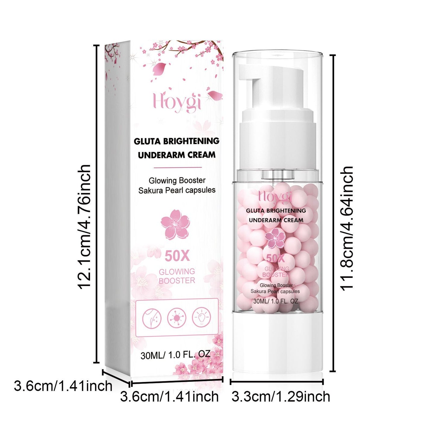 Hoygi Brightening Underarm Cream Lightens Dark Joints, Elbows And Armpits, Whitens Skin, Moisturizes And Beautifies Creams - The Peppermint Room