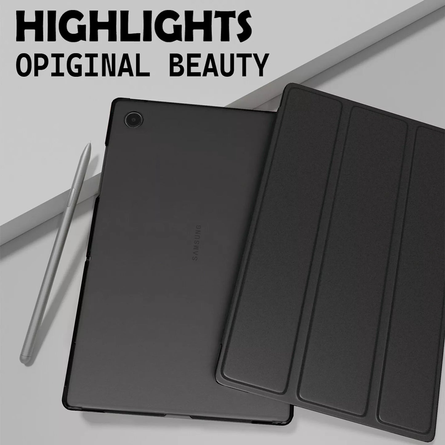 11in For Galaxy Tab A9 PLUS 2023 Leather Smart Cover Flip Tablet Case - The Peppermint Room