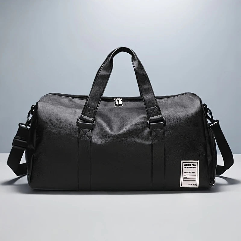 Sport Fitness Bag, Travel Bag, Black Stylish Business Travel Bag, Separate Shoe Depot, Zip Off, For Gym, Sport, Travel, Waterproof - The Peppermint Room