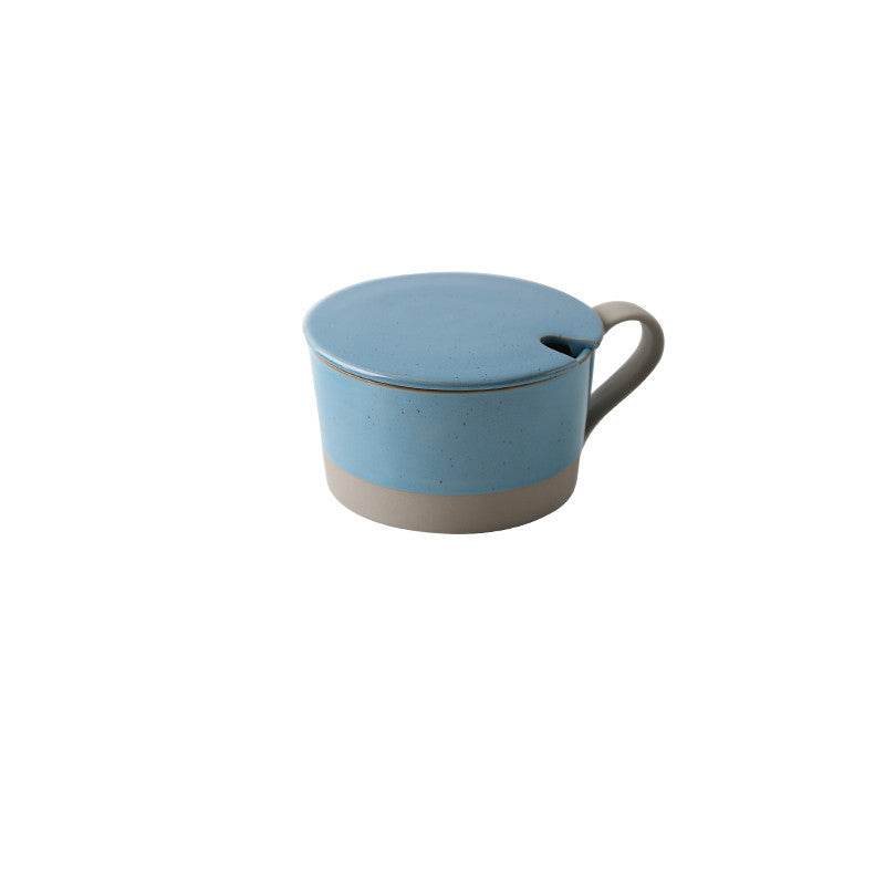 Microwaveable Japanese Stoneware Large Spoon Breakfast Mug - The Peppermint Room