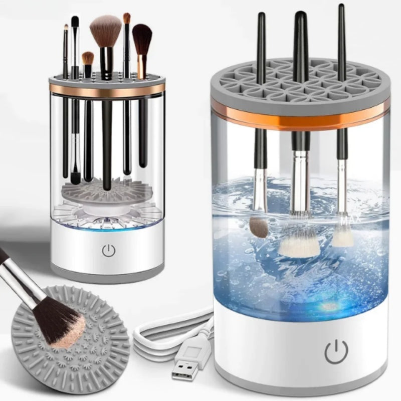 Makeup Brush Cleaner Automatic Rotating Makeup Brush Cleaner USB Portable Electric Cosmetic Makeup Brush Rotary Washing Machine - The Peppermint Room