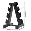 3Tier Dumbbell Rack Storage Stand Tree Hex Vertical Weight Wide Home Gym Fitness - The Peppermint Room