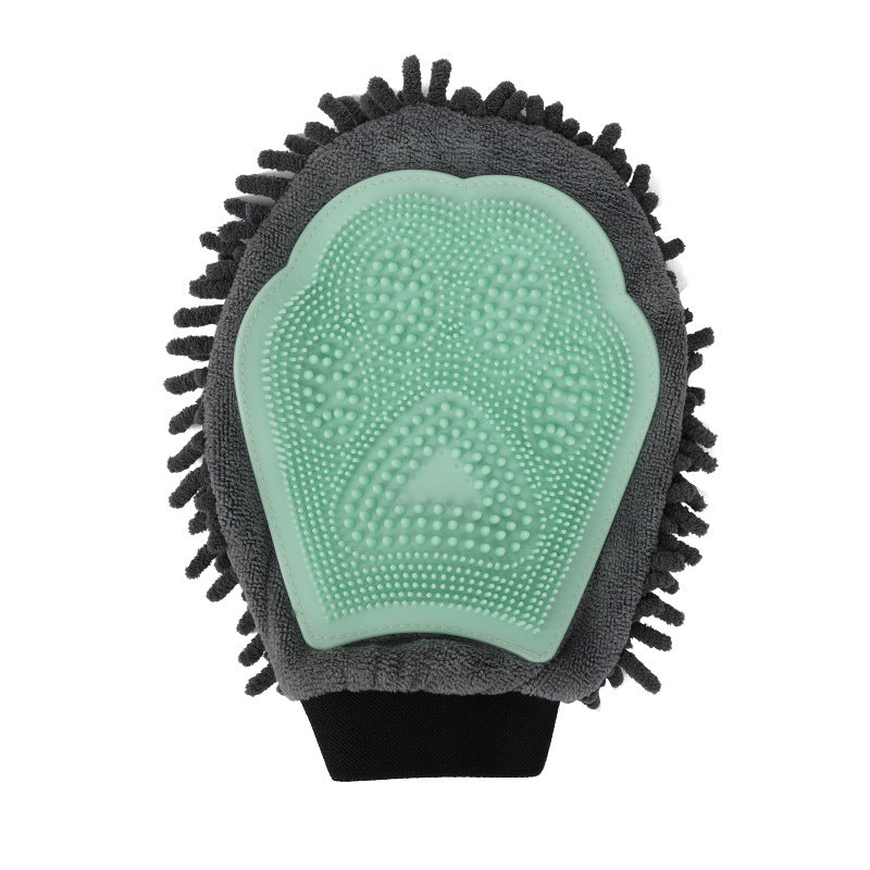 Pet Bathing Brush 2-in-1 Grooming Glove Elegant Dog Grooming Tool For Brushing, Massaging, And Drying Pet Grooming Kit For Dog Cat 2-Sided Bathing Brush Cleaning Massage Glove - The Peppermint Room