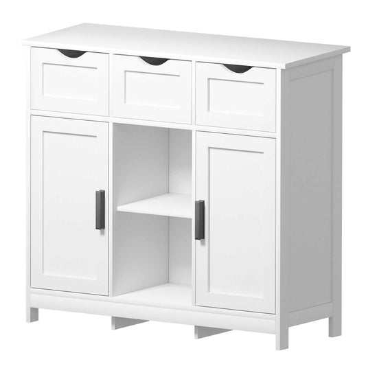 Cabinets With Drawers And Shelves, Living Room, Bedroom, Bathroom Decor Cabinets Furniture Home Decor - White - The Peppermint Room