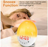 Natural Light Siren wake up light alarm clock with snooze function and digital display