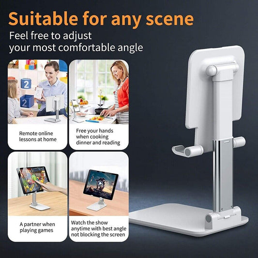 Cell Phone Stand Desktop Holder Tablet Stand Mount Mobile Phone Desktop Tablet Holder Table Cell Foldable Extend Support Desk Mobile Phone Holder Stand - The Peppermint Room