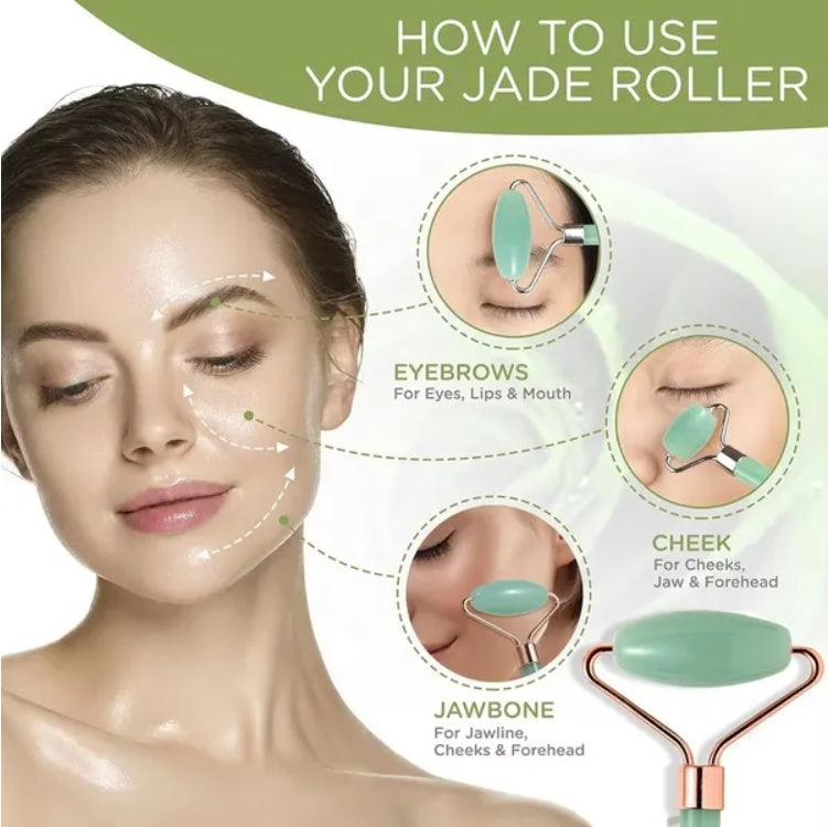 Gua Sha Board 2PCS Massage Stone For Facial Body Skincare Roller Scraping Massager Natural Resin Facial Lifting Scraper Neck Anti Wrinkle Massager Tool - The Peppermint Room