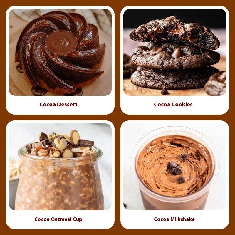 Natural Cocoa Powder Food Grade Soda Baking Milk Tea Chocolate Medium Fat - The Peppermint Room