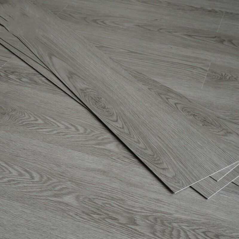 5m self-adhesive wood effect vinyl floor planks tiles in grey for bathroom and home decor