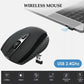 2.4GHz BLACK WIRELESS USB MOUSE SCROLL  CORDLESS OPTICAL FOR  PC LAPTOP UK - The Peppermint Room
