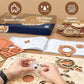 Robotime ROKR Time Art 3D wooden puzzle zodiac wall clock assembly kit with quartz movement for kids and adults