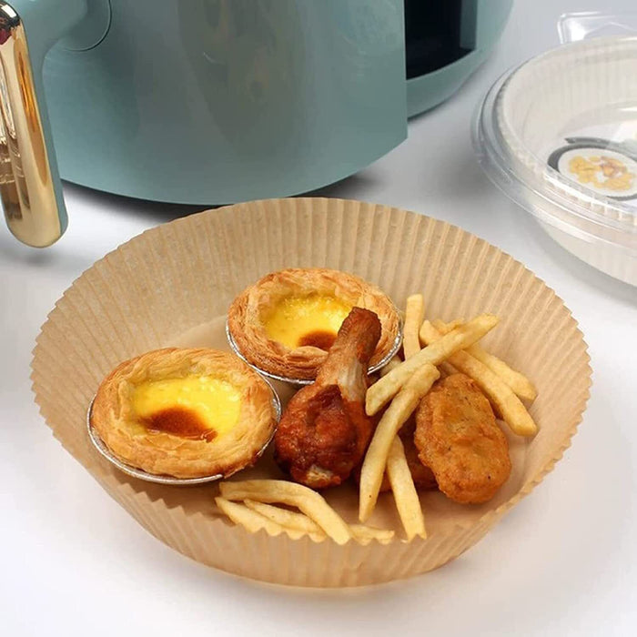 200pcs Air Fryer Paper Liners – 6.3in Non-Stick Round