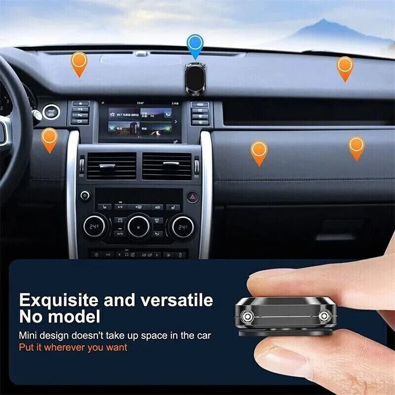 Magnetic Phone Holder For Car, Dashboard Car Phone Holder Mount Magnetic Stainless Steel Car Phone Holder - Dashboard Mount, Water-resistant, Rotatable - The Peppermint Room