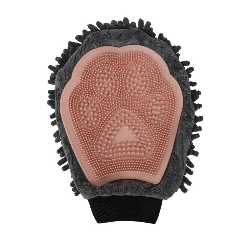 Pet Bathing Brush 2-in-1 Grooming Glove Elegant Dog Grooming Tool For Brushing, Massaging, And Drying Pet Grooming Kit For Dog Cat 2-Sided Bathing Brush Cleaning Massage Glove - The Peppermint Room