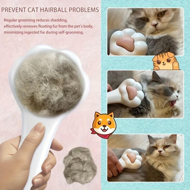 Pet Massage Hair Removal Comb, Paw ShapedPet Grooming Brush, PetHair Remover, Dog & CatGrooming Supplies Viral Dogvacuum Pethairremover Tool - The Peppermint Room