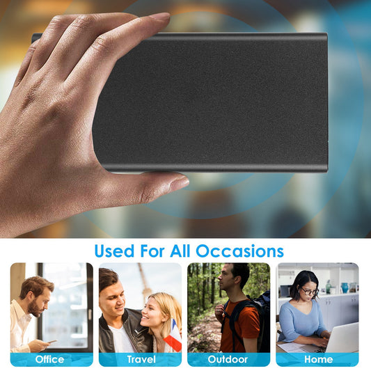 1Pc 20000mAh Power Bank Portable External Battery Pack Phone Charger With Dual USB Output Type C Micro USB Input - The Peppermint Room