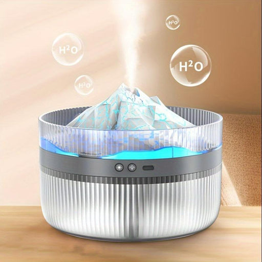 2L Flame Humidifier – LED Mood & Aroma Diffuser