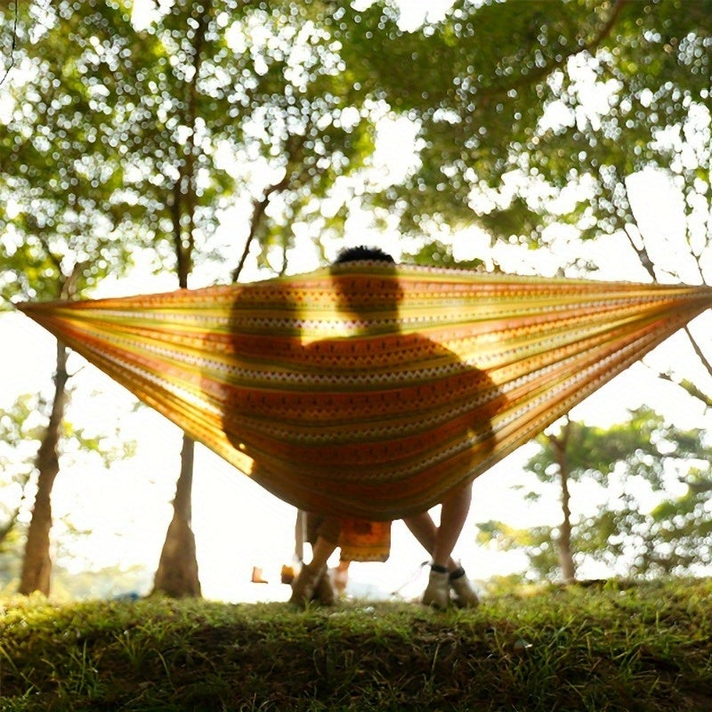 2025 Upgraded Bohemian Camping Hammock,Military Parachute Nylon Material, Portable Single Hammock 500lbs Load-bearing, Suitable - The Peppermint Room