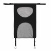 Black cloth pet guardrail with mesh window for car back seat safety