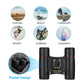 30x60 zoom binoculars black compact folding small pocket telescope for outdoor sports hunting and concerts with carry bag