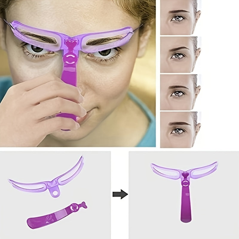 8pcs Eyebrow Stencils, Eyebrow Shaping Kit, Eyebrow Template, 8 Styles Reusable Eyebrow Stencil With Handle - The Peppermint Room