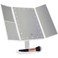 Foldable LED Mirror Illuminated Make Up Mirror Cosmetic Vanity With Light Stand - The Peppermint Room
