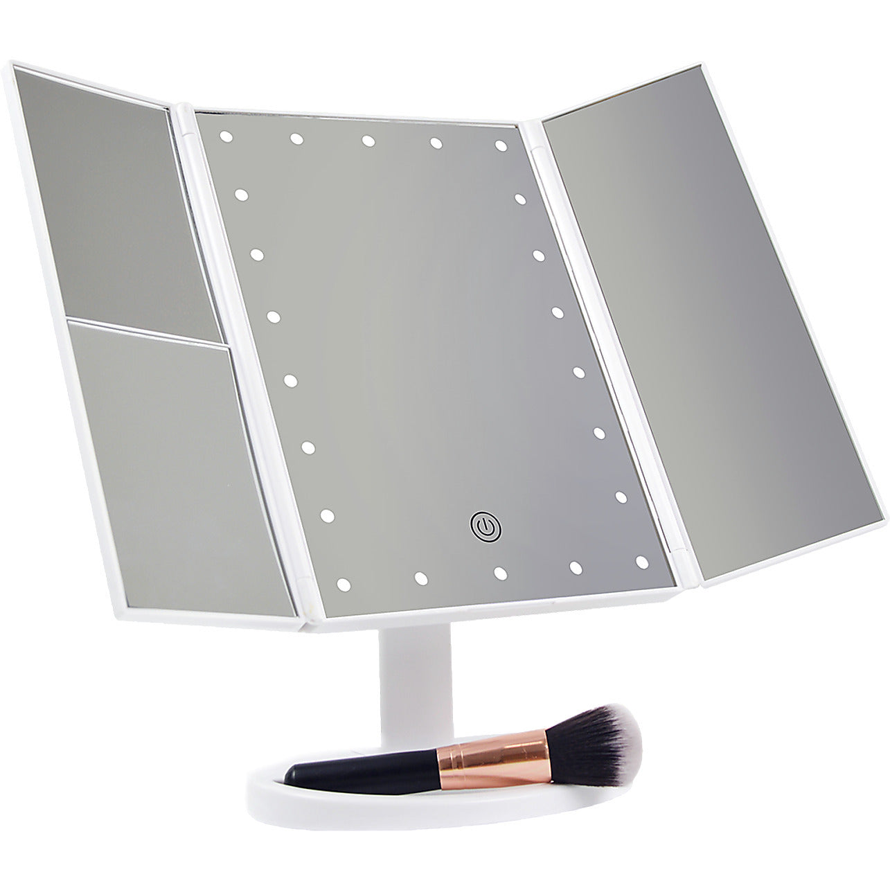 Foldable LED Mirror Illuminated Make Up Mirror Cosmetic Vanity With Light Stand - The Peppermint Room