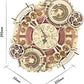 Robotime ROKR Time Art 3D wooden zodiac wall clock puzzle model kit for children and teens