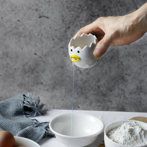 Ceramic Egg Separator – Cute Chicken Design