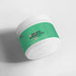 Container of Green Superfood Powder with nutrient-rich plant blend label