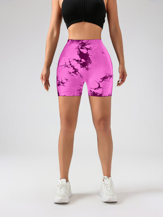 3-Pack Tie Dye High-Waist Biker Shorts Women
