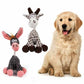 Plush squeaky dog toy for play and teeth cleaning with soft durable corduroy material