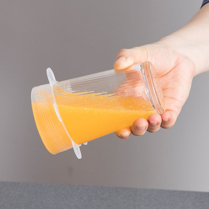 6pcs Silicone Stretch Lids – Reusable Food Covers
