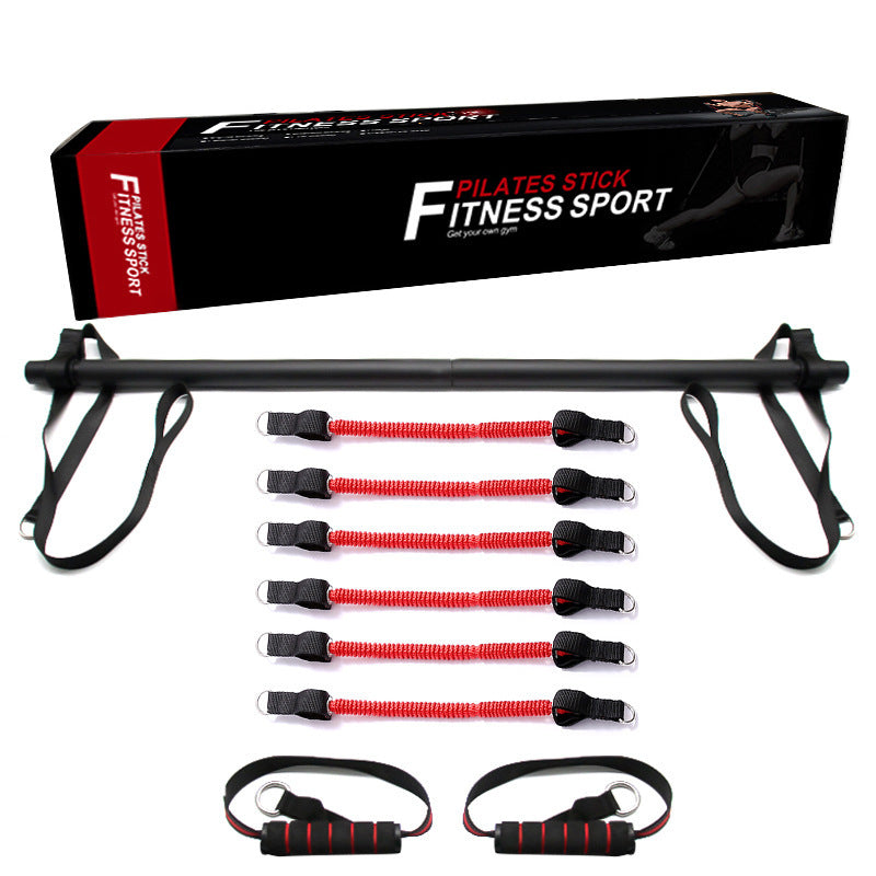 Pilates Bar Kit With Resistance Bands Portable Home Gym Workout Equipment Perfect Stretched Fusion Exercise Bar And Bands - The Peppermint Room