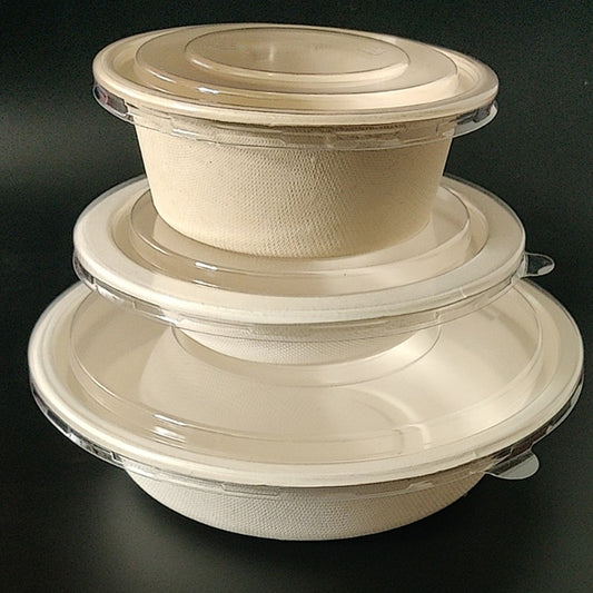 Environment Friendly And Degradable Sugar Cane Bamboo Pulp Soup Bowl - The Peppermint Room
