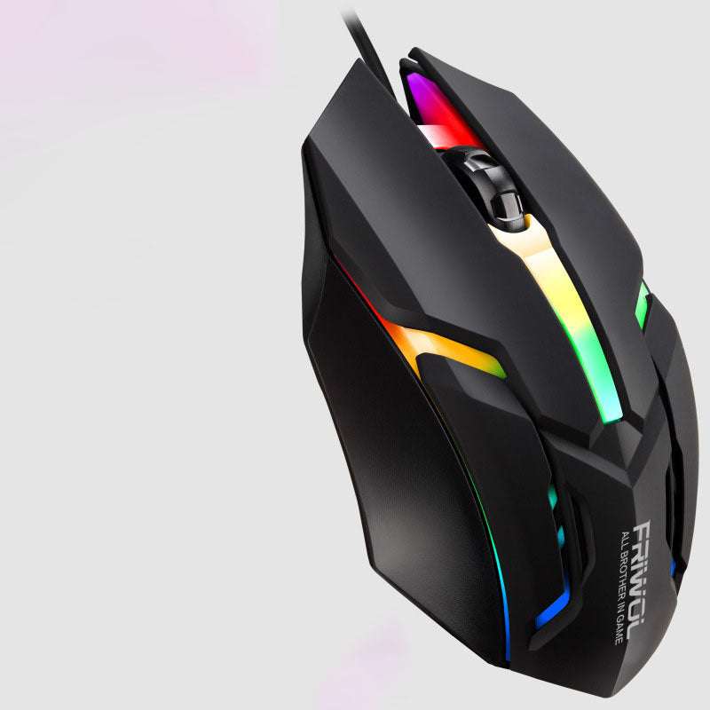 Friends Wolf KT600 Gaming Keyboard And Mouse Set Manipulator Feel Office Computer Metal Gaming Wired Keyboard USB - The Peppermint Room