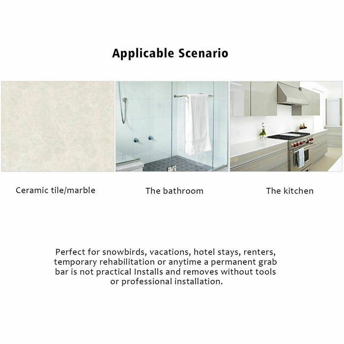 Suction Shower Grab Bar – Bathroom Safety Handle