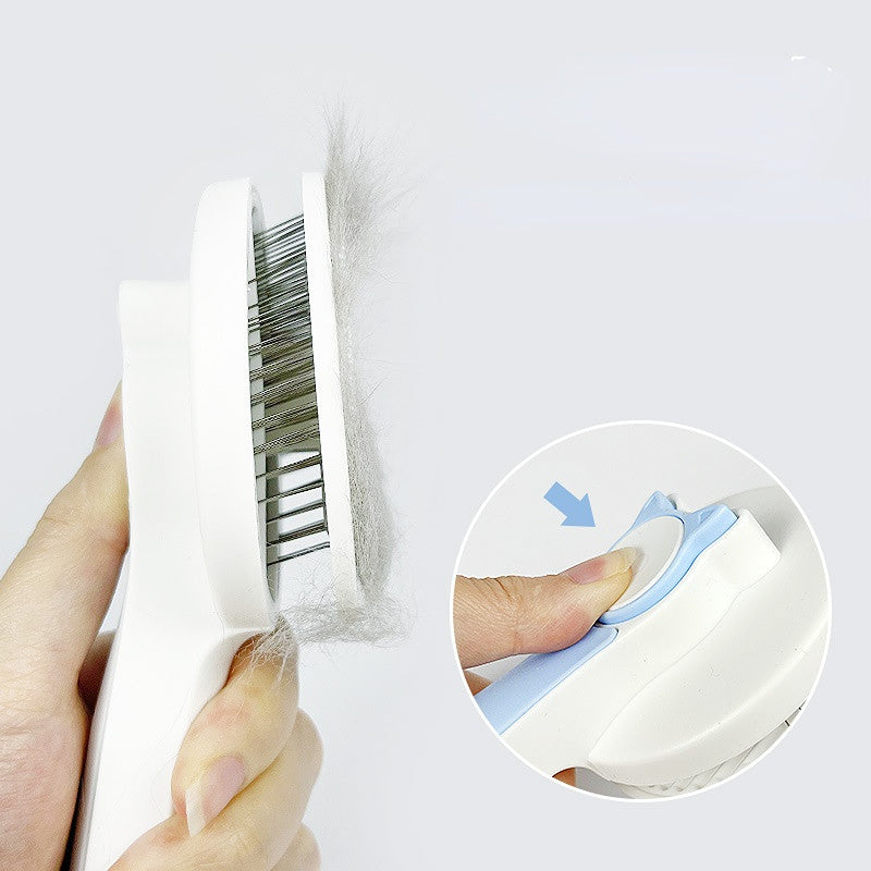 Pet Self Cleaning Cat Brushes, Cat Grooming Brush For Dogs Cats For Long Haired & Short Hair Gently To Remove Loose Undercoat, Mats Tangled - The Peppermint Room