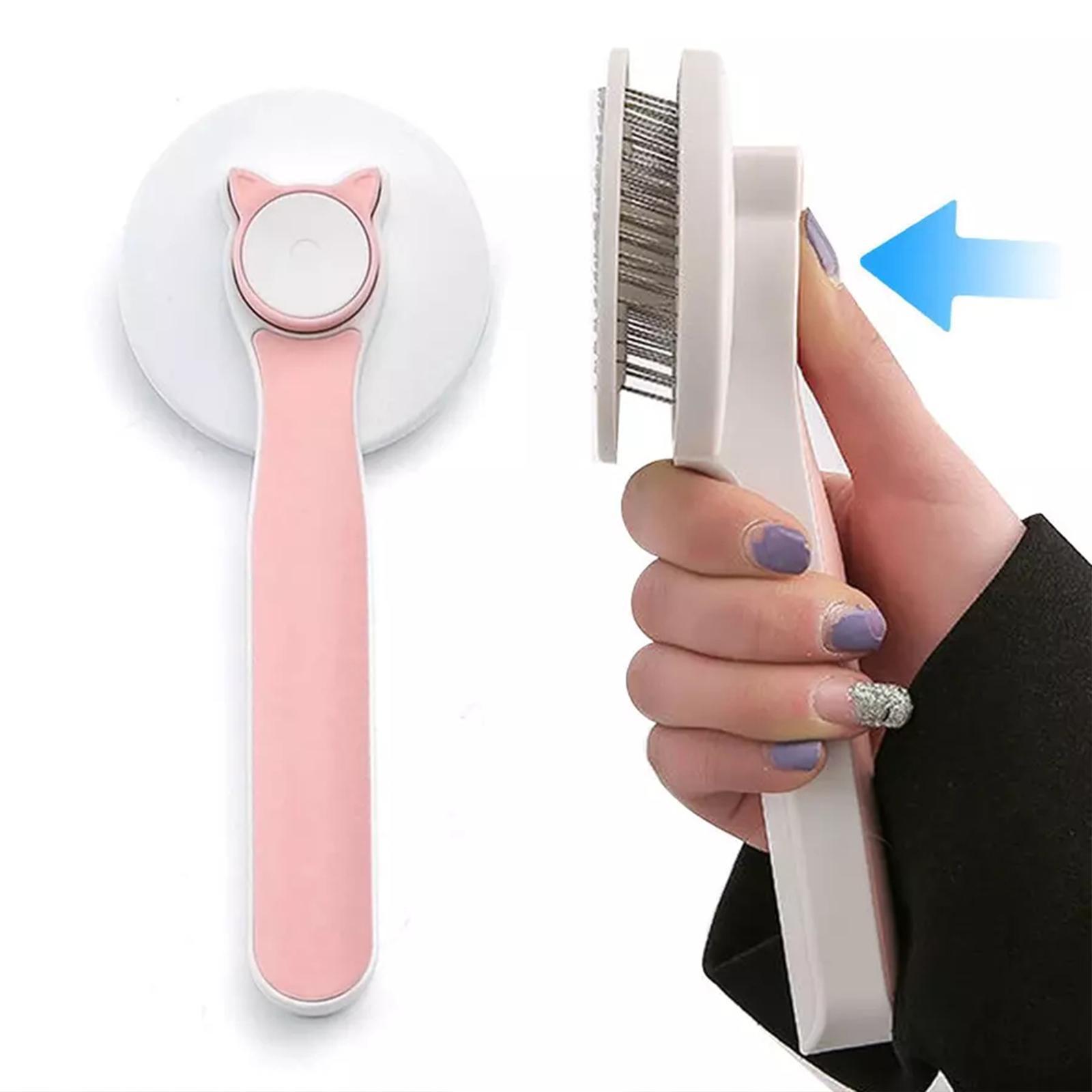 Pet Self Cleaning Cat Brushes, Cat Grooming Brush For Dogs Cats For Long Haired & Short Hair Gently To Remove Loose Undercoat, Mats Tangled - The Peppermint Room
