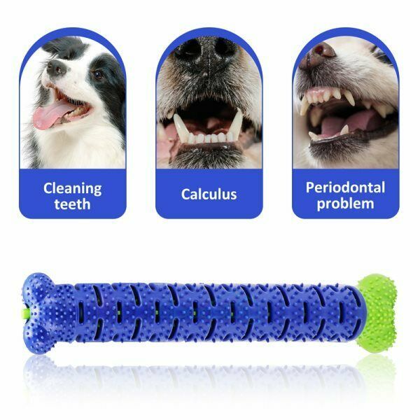 Dog Chew Toys Toothbrush Pets Molar Tooth Cleaning Brushing Stick Doggy Silicone - The Peppermint Room