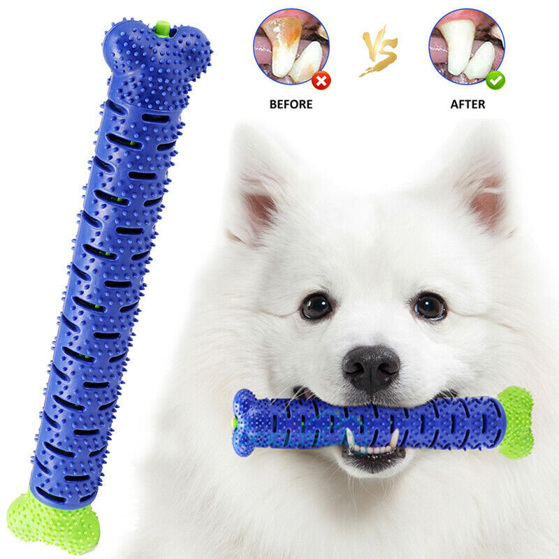 Dog Chew Toys Toothbrush Pets Molar Tooth Cleaning Brushing Stick Doggy Silicone - The Peppermint Room