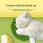 Durian Cat Brush, Dog Cat Self Groomer, Wall Corner Scratcher Massage Combs Durian Shape Molars Eat Slowly Toys Multifunctional Scratch Massager Tool Pets Clean Teeth Healthy Toys - The Peppermint Room