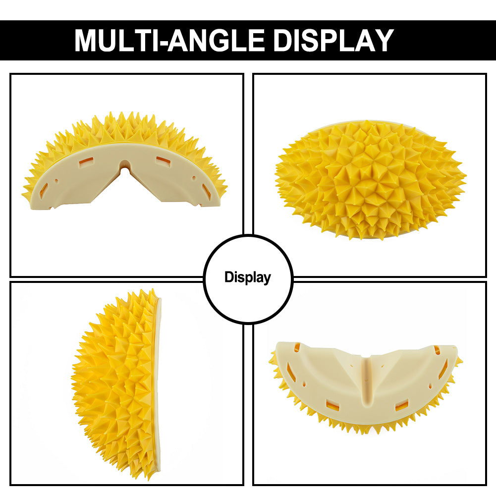 Durian Cat Brush, Dog Cat Self Groomer, Wall Corner Scratcher Massage Combs Durian Shape Molars Eat Slowly Toys Multifunctional Scratch Massager Tool Pets Clean Teeth Healthy Toys - The Peppermint Room